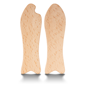 Vegane Holz Schaber 2er Set